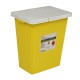 SharpSafety Chemotherapy Container 12 Gallon, Hinged Lid - Yellow