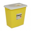 SharpSafety Chemotherapy Container 12 Gallon, Side Lid - Yellow