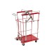 SharpSafety Foot Pedal Cart for Slide Lid Container, 12 & 18 Gallon