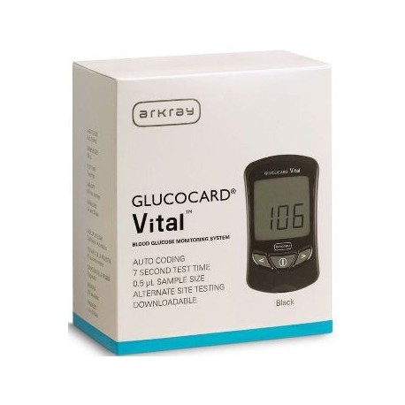 Arkray GlucoCard Vital Blood Glucose Meter Kit- Diabetesteststripswholesale