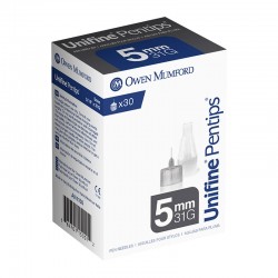 Owen Mumford Unifine Pentips 5mm x 31g 30/box AN1150 Pack of 6