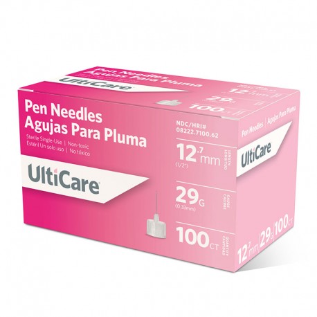 UltiCare Original Pen Needles 29G 12.7mm 100 Count- Diabetesteststripswholesale