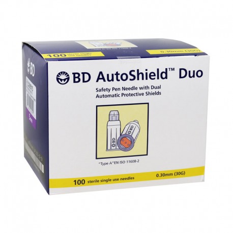 BD AutoShield Duo Pen Needles 100ct- Diabetesteststripswholesale