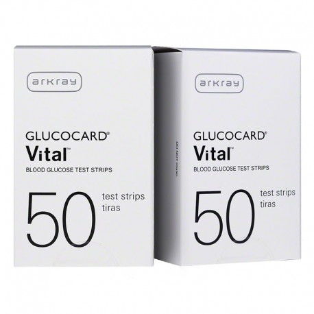 Arkray GlucoCard Vital Sensor Test Strips - Buy 4 Boxes Get 1 Box Free- Diabetesteststripswholesale