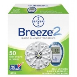 Bayer BREEZE 2 Test Strips 50 Count