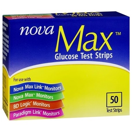 Nova Max Test Strips 50 Count- Diabetesteststripswholesale