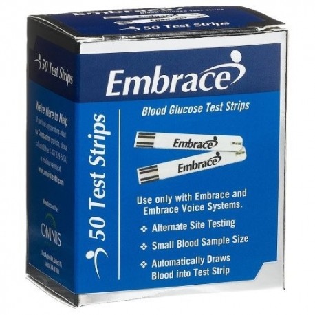 Omnis Embrace Test Strips 50 Count- Diabetesteststripswholesale