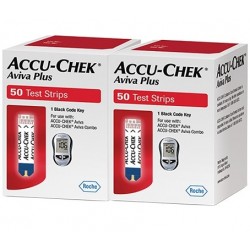 ACCU-CHEK Aviva Plus Blood Glucose Test Strips 50 Count