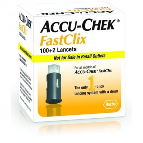 ACCU-CHEK FastClix Lancets 102 Count- Diabetesteststripswholesale