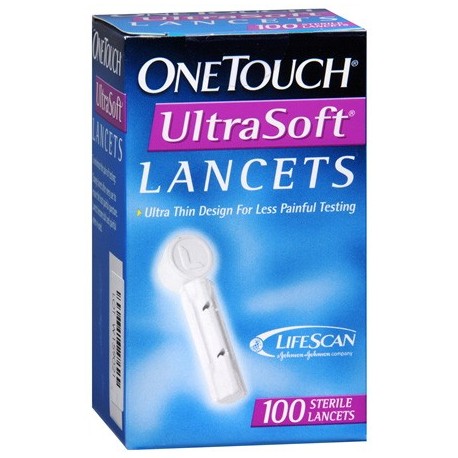 OneTouch UltraSoft Lancets 100 Count- Diabetesteststripswholesale