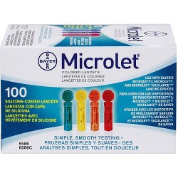 Bayer Color Microlet Lancets 100 Count