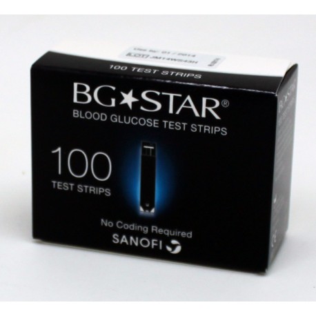 BGStar Blood Glucose Test Strips 100 Count- Diabetesteststripswholesale