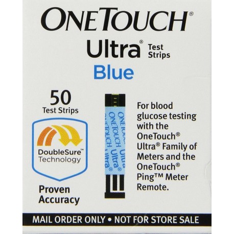 OneTouch Ultra Blue Test Strips 50 Count Mail Order Only- Diabetesteststripswholesale