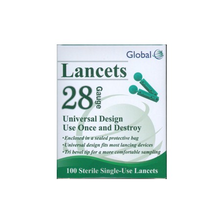 Global Lancets 28g- Diabetesteststripswholesale