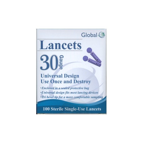 Global Lancets 30g- Diabetesteststripswholesale