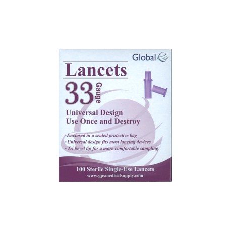 Global Lancets 33g- Diabetesteststripswholesale