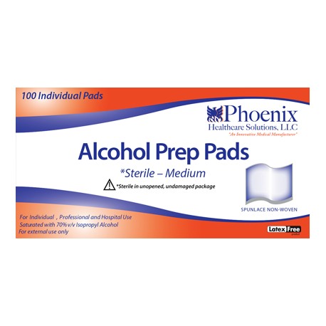 Phoenix Alcohol Pads 100- Diabetesteststripswholesale