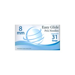 Easy Glide Pen Needles 31 Gauge - 8mm