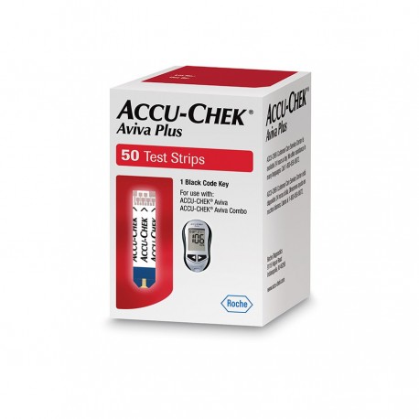ACCU-CHEK Aviva Plus Blood Glucose Test Strips 50 Count- Diabetesteststripswholesale