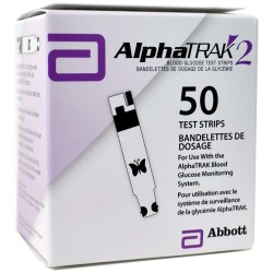 AlphaTRAK 2 Blood Glucose Test Strips 50 Count