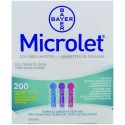 Microlet 28G Coloured Lancets 200