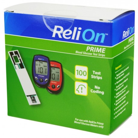 ReliOn Prime Blood Glucose Test Strips 100ct | Diabetesteststripswh...