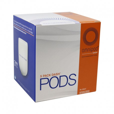 Omnipod Dash Pods for the Omnipod Dash System Box of 5- Diabetesteststripswholesale