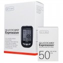 Arkray Glucocard Expression Blood Glucose Monitoring Kit and 50 Strips