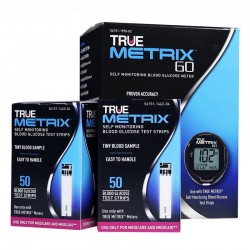 TRUE METRIX GO Blood Glucose Meter With 100 TRUE METRIX Test Strips