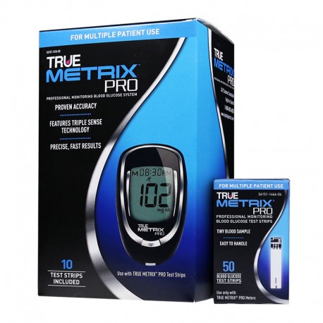 TRUE METRIX PRO Blood Glucose Meter With 50 Test Strips- Diabetesteststripswholesale