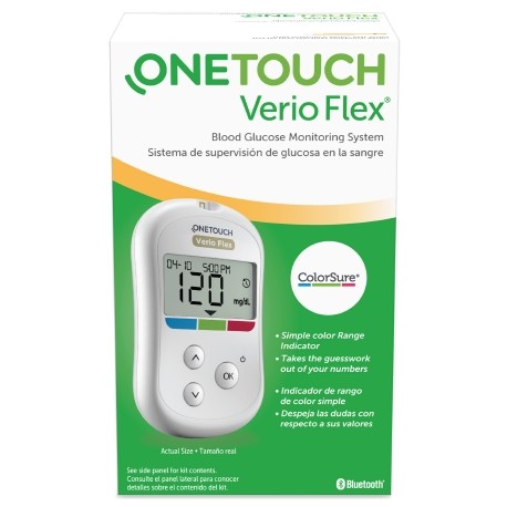 One Touch Verio Flex Blood Glucose Monitoring System- Diabetesteststripswholesale