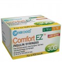 Clever Choice Comfort EZ Insulin Syringes 30G 3/10 cc 5/16" 100/bx - Case of 5