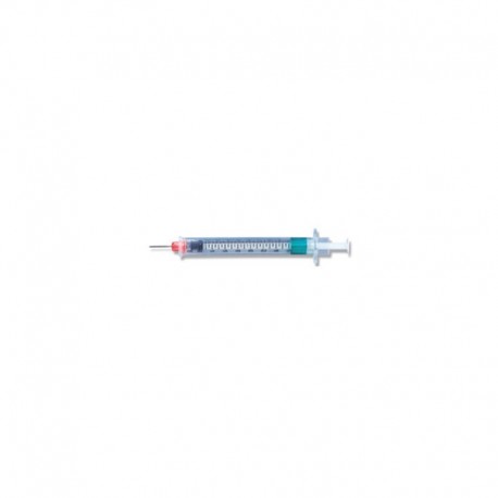 BD Safety-Lok Insulin Syringe Ultra-Fine Needle 29G 1/2" 1cc 100/bx- Diabetesteststripswholesale