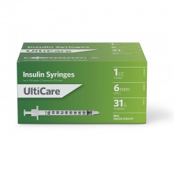 UltiCare U-100 Syringes 31G 1cc 6mm 100 Count