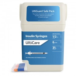 UltiGuard U-100 Syringes 31G 1/2cc 6mm 100 Count