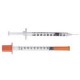 BD U-100 28G Insulin Syringe Micro-Fine IV Needle 1/2 inch 1ml 100ct