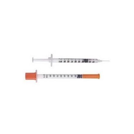 BD U-100 28G Insulin Syringe Micro-Fine IV Needle 1/2 inch 1ml 100ct- Diabetesteststripswholesale