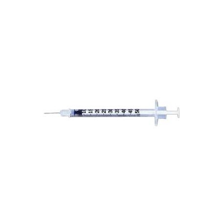 BD Lo-Dose 28G Insulin Syringe Micro-Fine IV Needle 1/2 inch 1/2ml 100ct- Diabetesteststripswholesale