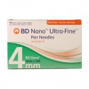 BD Ultra-Fine Nano Pen Needles 32g 4mm 90/bx Case of 12