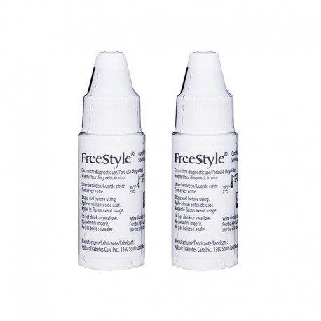 FreeStyle Glucose Control Solution Normal Box of 2 vials- Diabetesteststripswholesale