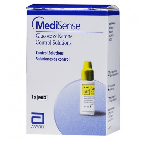 MediSense Glucose Control Solution (3 ml Mid)- Diabetesteststripswholesale