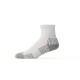 Ecosox Diabetic Bamboo Quarter Socks White/Gray LG 6-pack