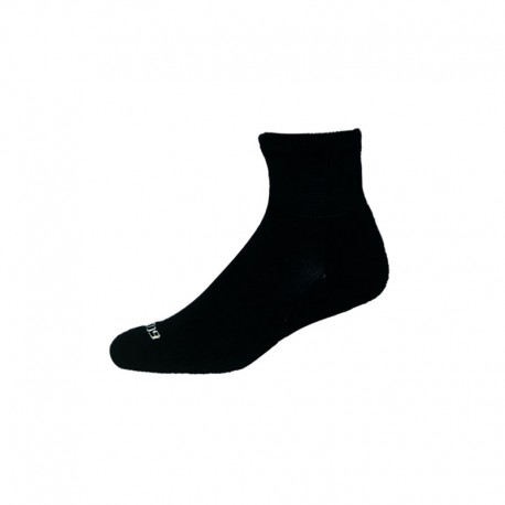 Ecosox Diabetic Bamboo Quarter Socks Black LG pair 6-pack- Diabetesteststripswholesale