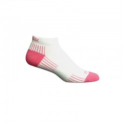 Ecosox Diabetic Bamboo Lo-Cut Socks White/Pink MD 6-pack