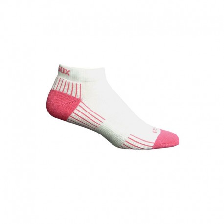 Ecosox Diabetic Bamboo Lo-Cut Socks White/Pink MD 6-pack- Diabetesteststripswholesale