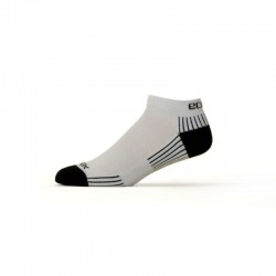 Ecosox Diabetic Bamboo Lo-Cut Socks White/Black LG 6-pack