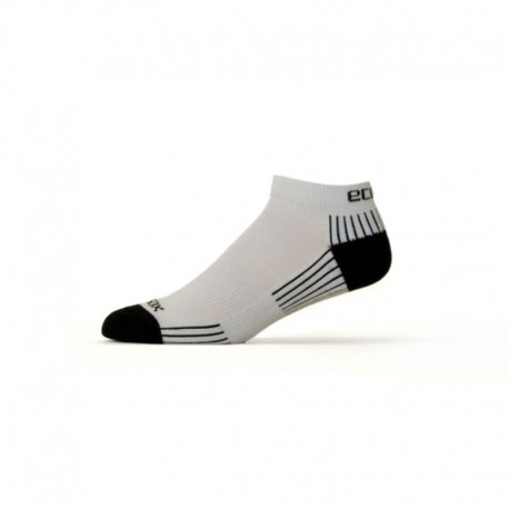 Ecosox Diabetic Bamboo Lo-Cut Socks White/Black LG 6-pack- Diabetesteststripswholesale