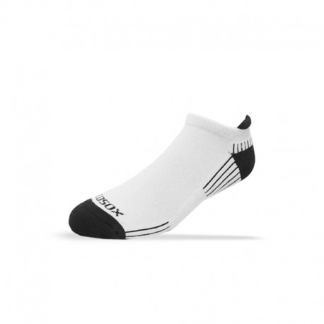 Ecosox Diabetic Bamboo Tab Socks White/Black LG 6-pack- Diabetesteststripswholesale