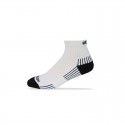 Ecosox Diabetic Bamboo Quarter Socks White/Black LG 6-Pack