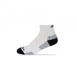 Ecosox Diabetic Bamboo Quarter Socks White/Black LG 3-Pack